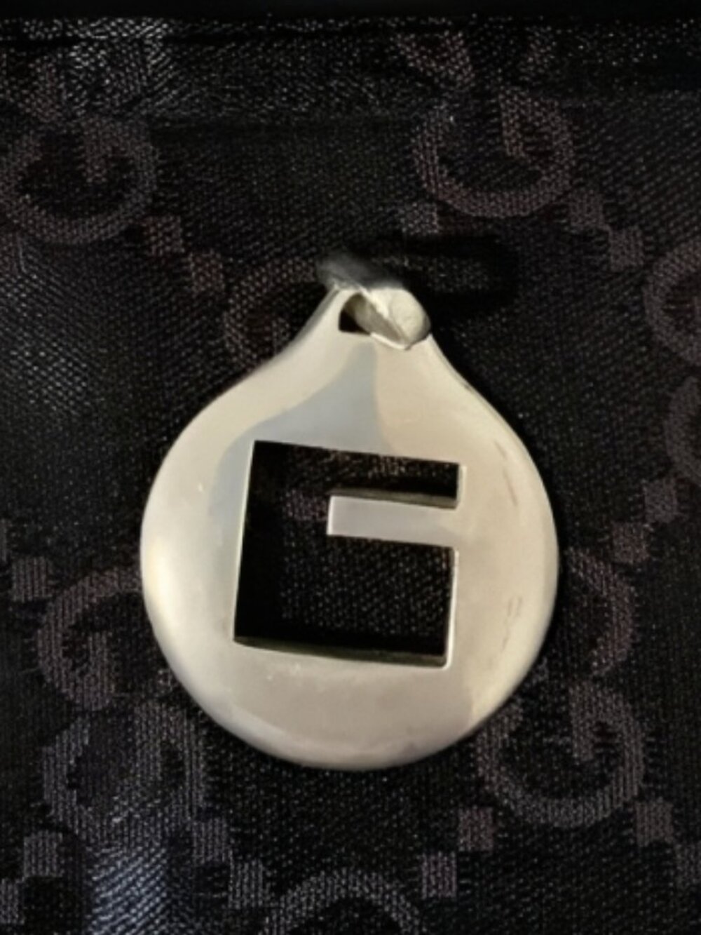 Gucci Sterling Silver Square G Motif Pendant Necklace - Picture 7 of 16